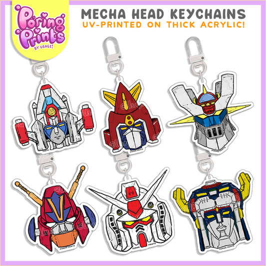 Acrylic Keychains | Mecha Heads