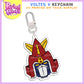 Acrylic Keychains | Mecha Heads