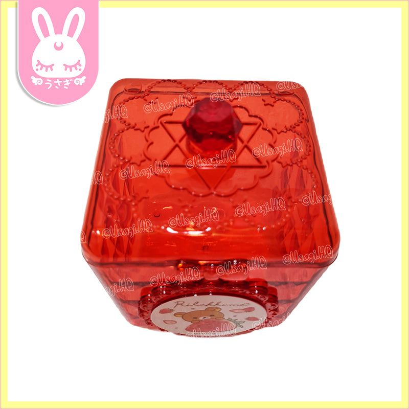 Rilakkuma Kawaii Strawberry Diamond Acrylic Canister