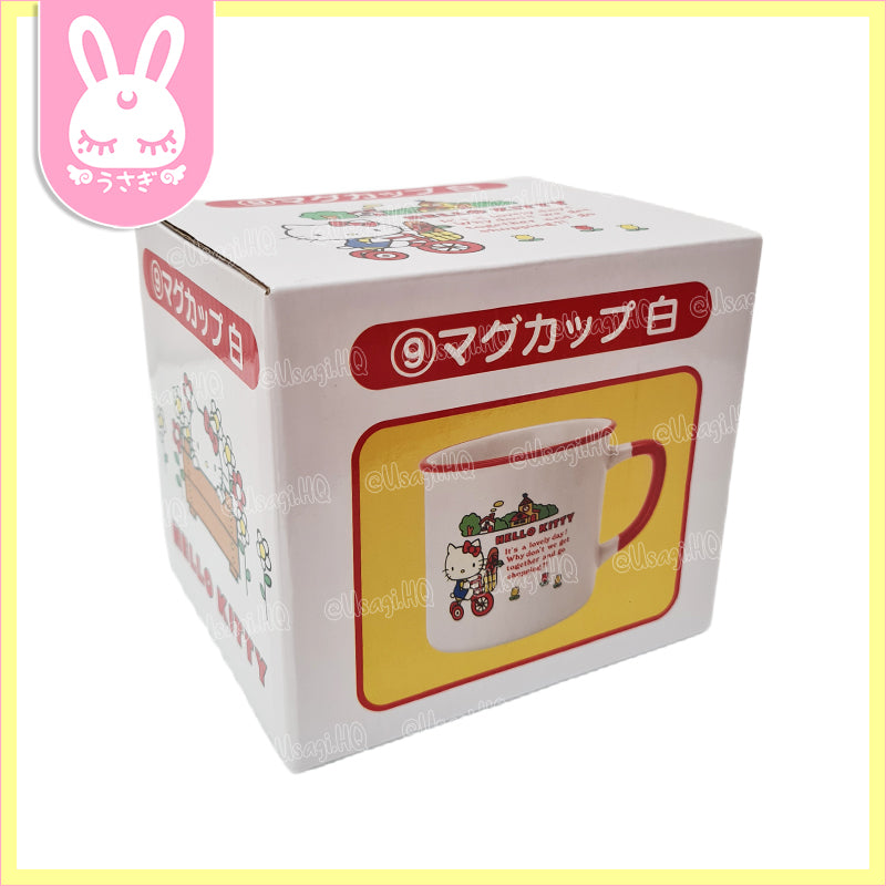 Hello Kitty Classic Enamel-style Ceramic Coffee Mug | White