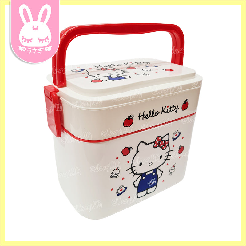 Hello Kitty French Color Large 3-Layered Bento Box Set