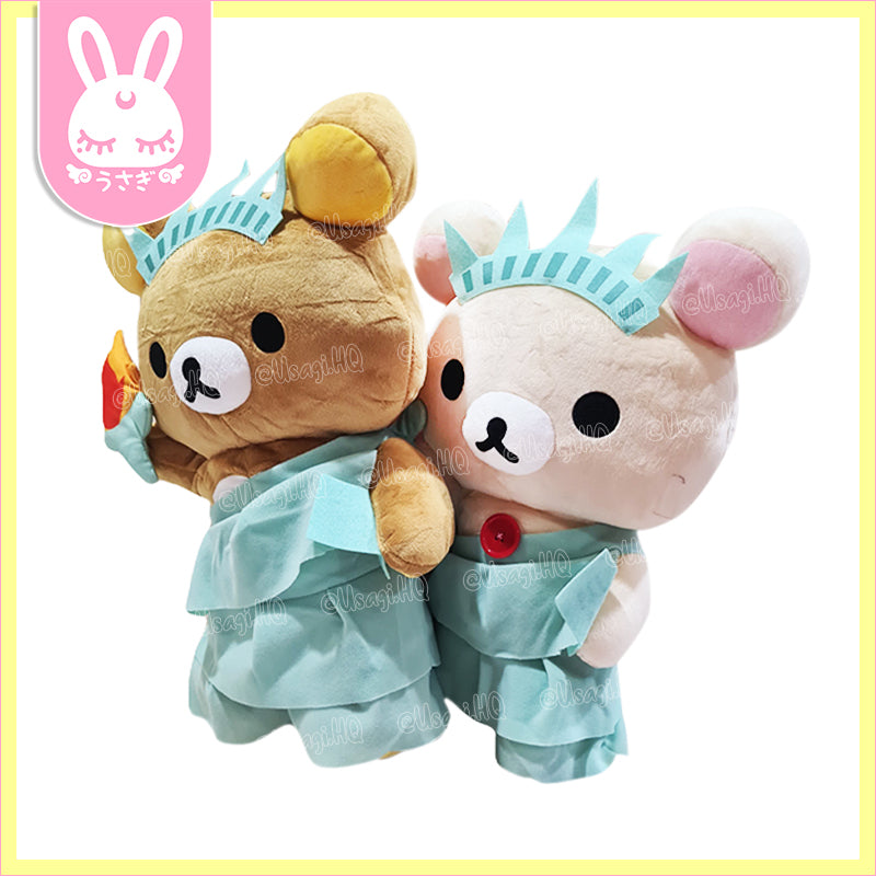 Rilakkuma & Korilakkuma Statue of Liberty Jumbo Plush Toy | 48cm