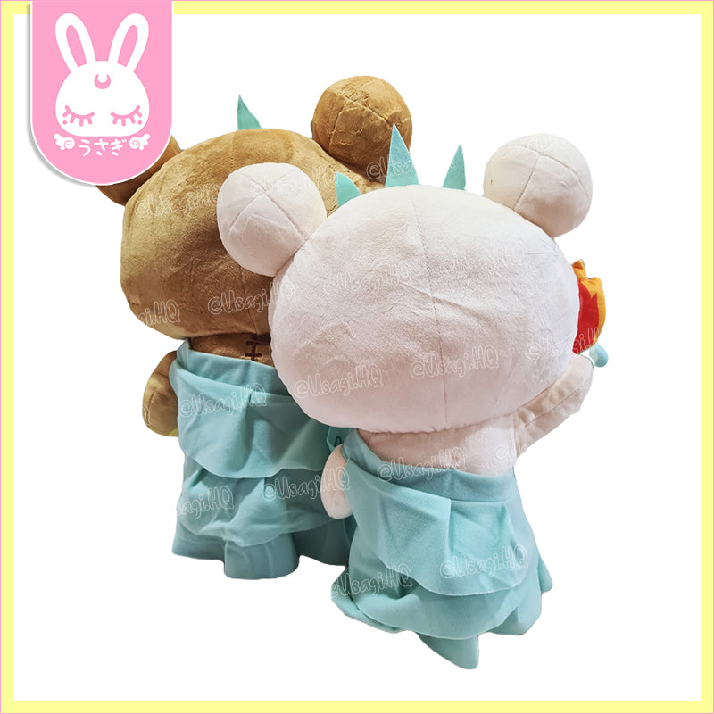 Rilakkuma & Korilakkuma Statue of Liberty Jumbo Plush Toy | 48cm