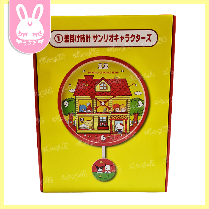 Sanrio Characters Classic Wall Clock with Pendulum