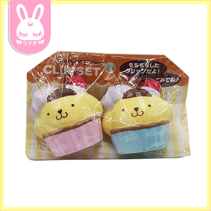 Pompompurin Kawaii Squishy Cupcake Clips