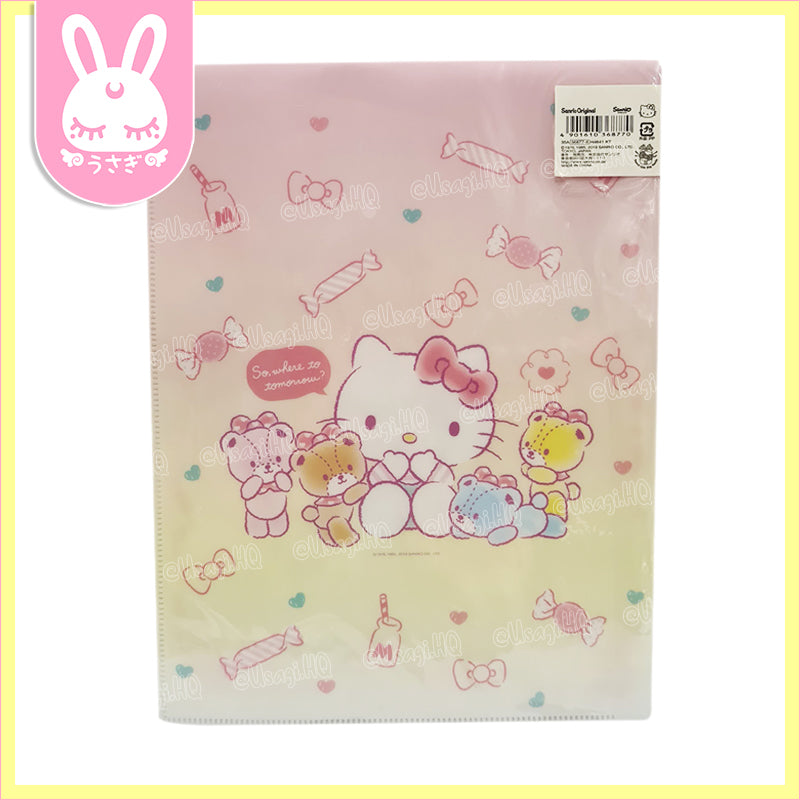 Hello Kitty Kira Kira Shaker A4 Clear File Folder
