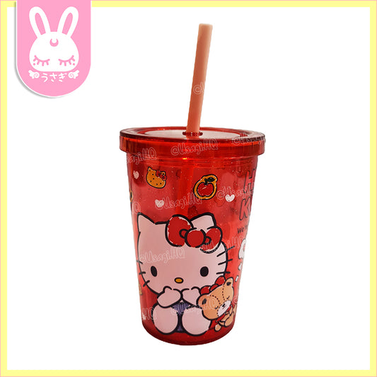 Hello Kitty Classic SKATER Japan Tumbler & Straw