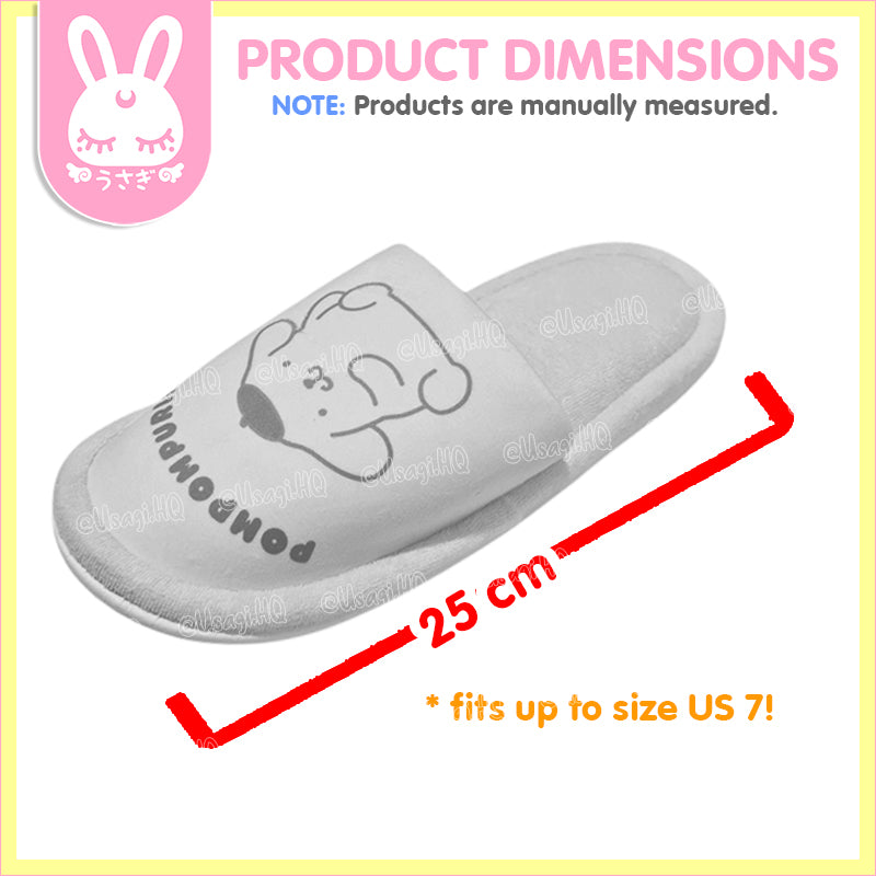 Pompompurin Plush Indoor Bedroom Slippers | US 7