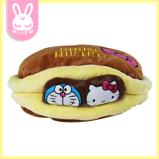 Hello Kitty x Doraemon Collaboration Dorayaki Plush Tissue Holder