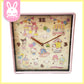 Sanrio Characters Pastel Carnival Square Wall Clock