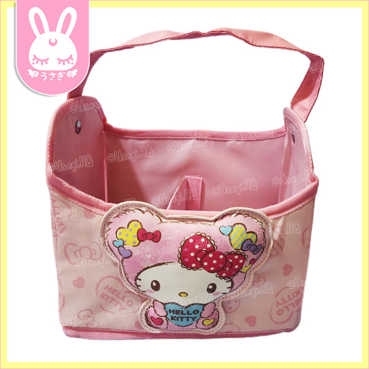 Hello Kitty Kawaii Puffy Foldable Cosmetics Basket