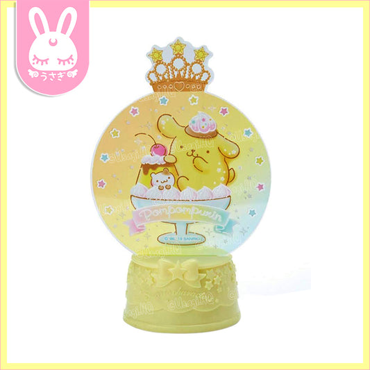 Pompompurin Kawaii Flash LED Snow Globe Display