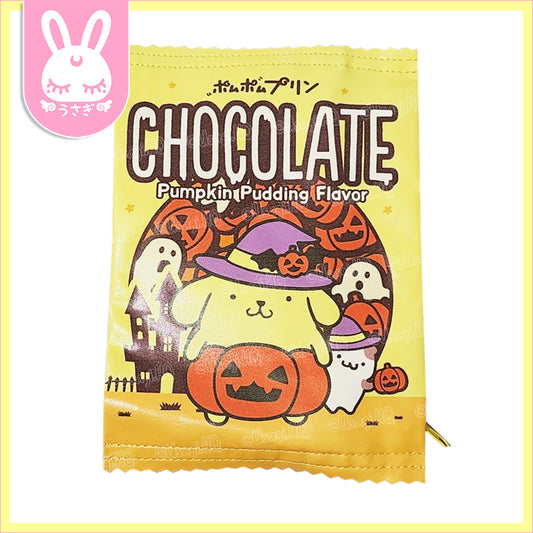 Pompompurin Halloween Pumpkin Pudding Flat Snack Envelope Purse