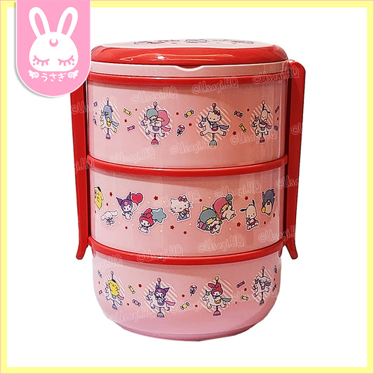 Sanrio Characters Candy Land 3-Layered Picnic Bento Box Set