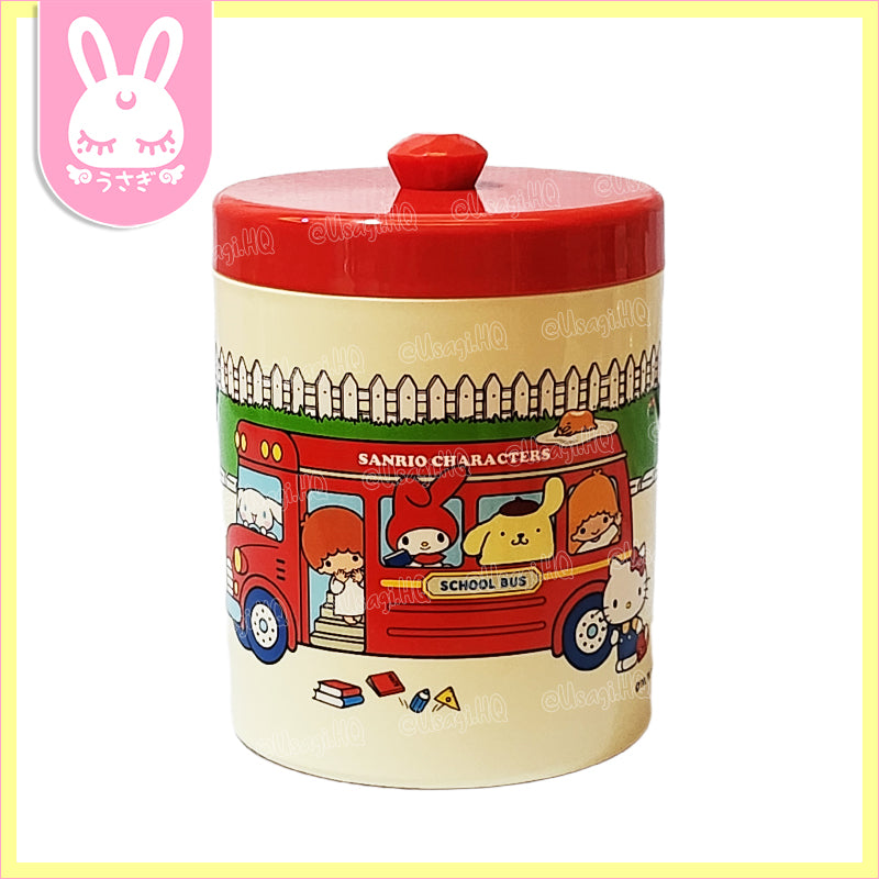 Sanrio Characters Retro School Bus Canister