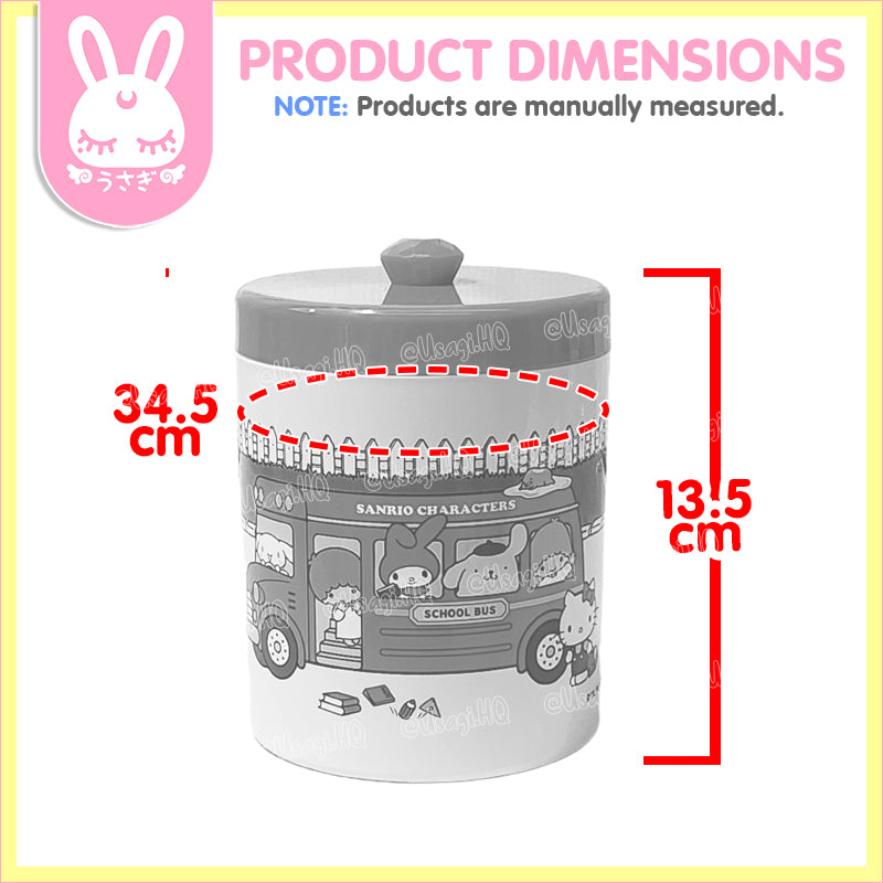 Sanrio Characters Retro School Bus Canister