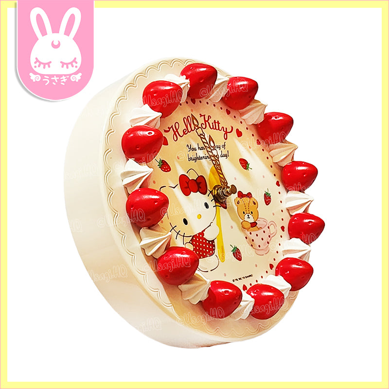 Hello Kitty Strawberry Cake Decorative Clock
