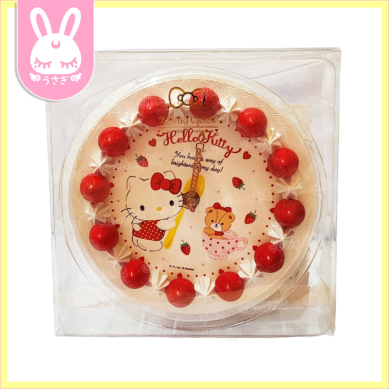 Hello Kitty Strawberry Cake Decorative Clock