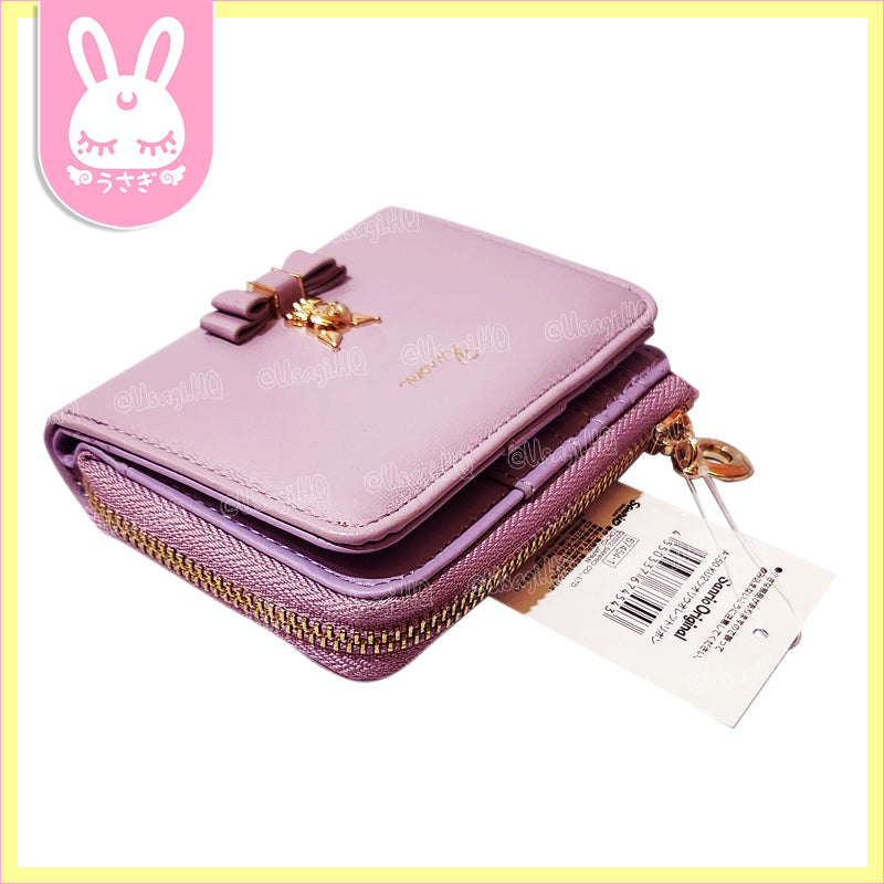 Kuromi Classy Lavender Bow Tri-Fold Luxury Wallet