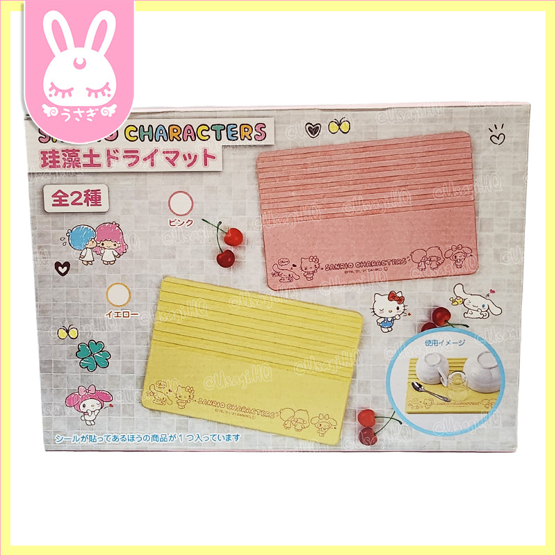 Sanrio Characters Quick-Drying Absorbent Diatomite Kitchen Mat | Pink