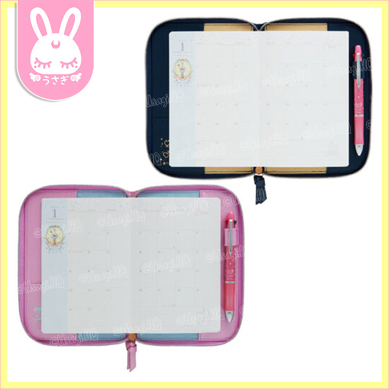 Sailor Moon 2023 Make-Up! Schedule Notebook | Pink & Navy