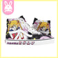 Sailor Moon x VANS Black/Pink Glow-in-the-Dark SK8-HI Sneakers | MN US7 / WM US8.5