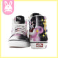 Sailor Moon x VANS Black/Pink Glow-in-the-Dark SK8-HI Sneakers | MN US7 / WM US8.5