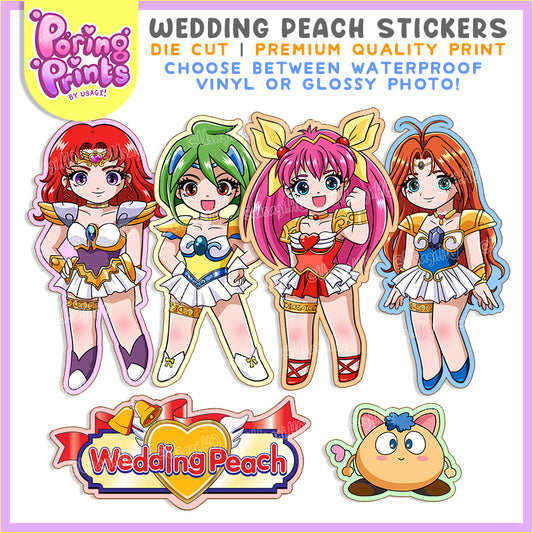 Die Cut Stickers | Wedding Peach