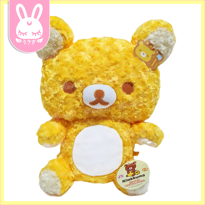 Rilakkuma Jumbo Honey Bee Rose Fur Plush Toy | 43cm