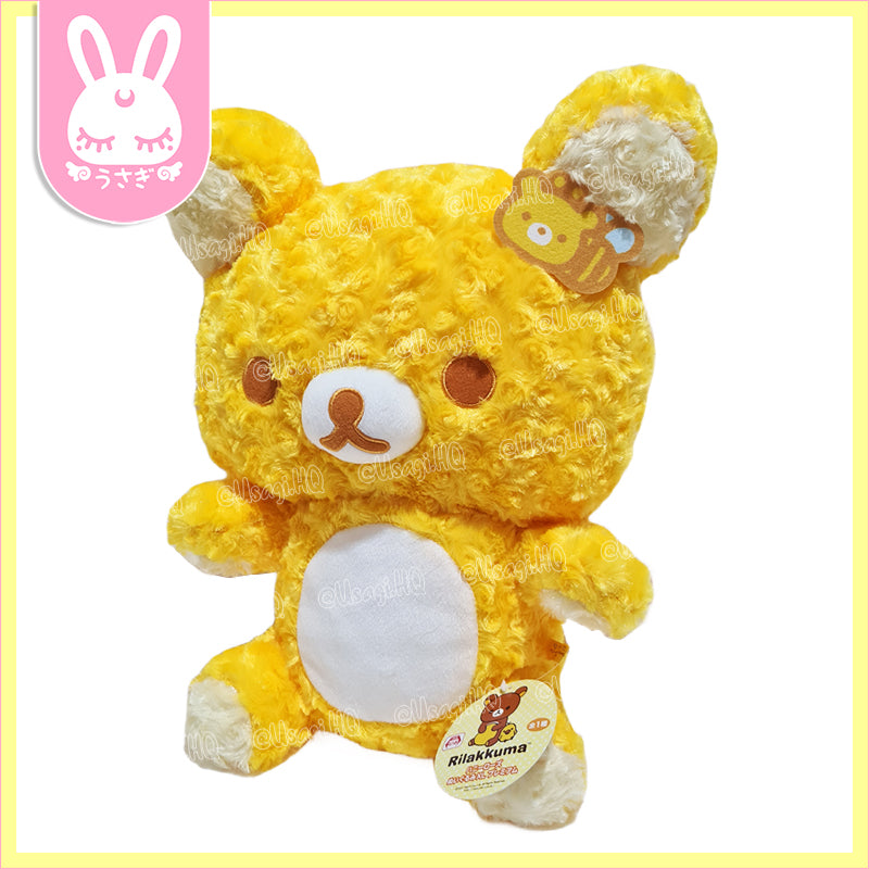 Rilakkuma Jumbo Honey Bee Rose Fur Plush Toy | 43cm