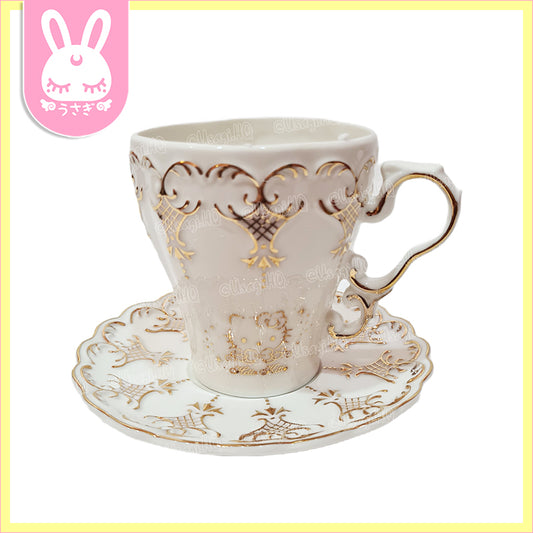 Hello Kitty Classic Vintage China Teacup & Saucer Set