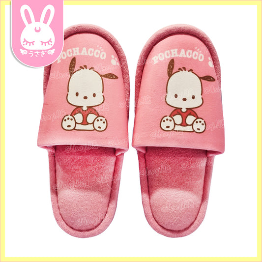 Pochacco Plush Indoor Bedroom Slippers | US 7