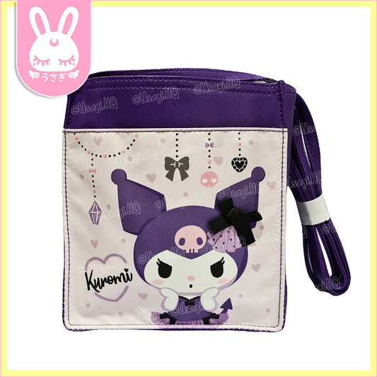 Kuromi Leatherette Sling Bag | Violet