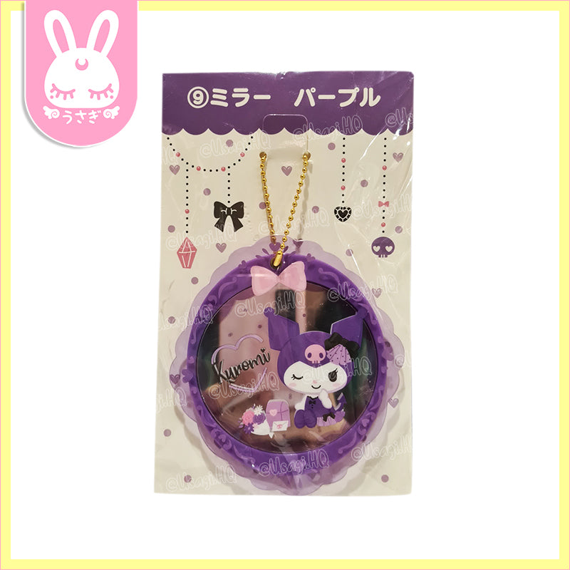 Kuromi Purple Lolita Acrylic Mirror Bag Charm